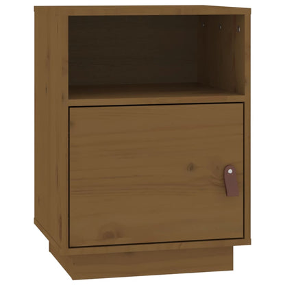 Nachtkastjes 2 St 40X34X55 Cm Massief Grenenhout Honingbruin