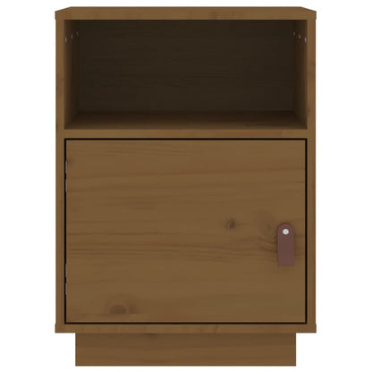 Nachtkastjes 2 St 40X34X55 Cm Massief Grenenhout Honingbruin