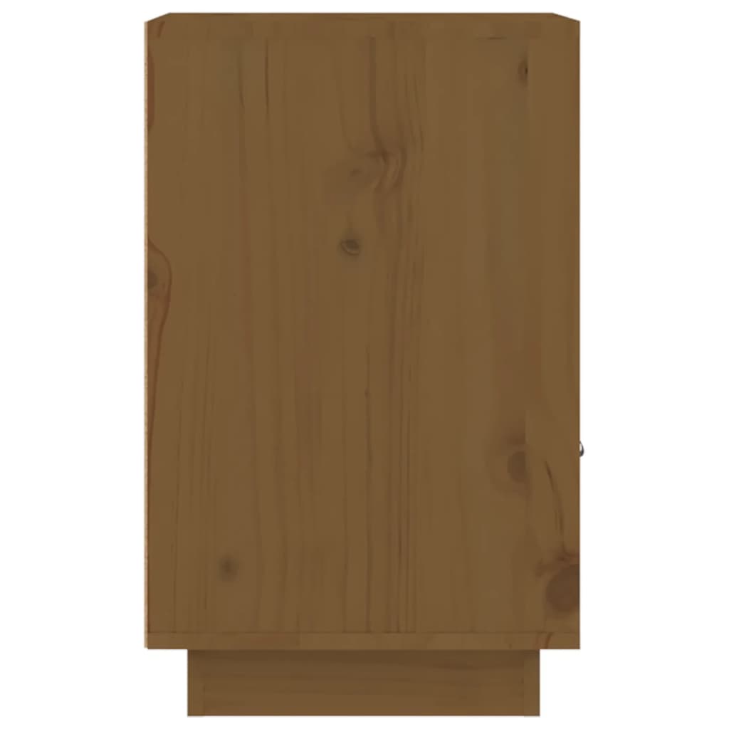 Nachtkastjes 2 St 40X34X55 Cm Massief Grenenhout Honingbruin