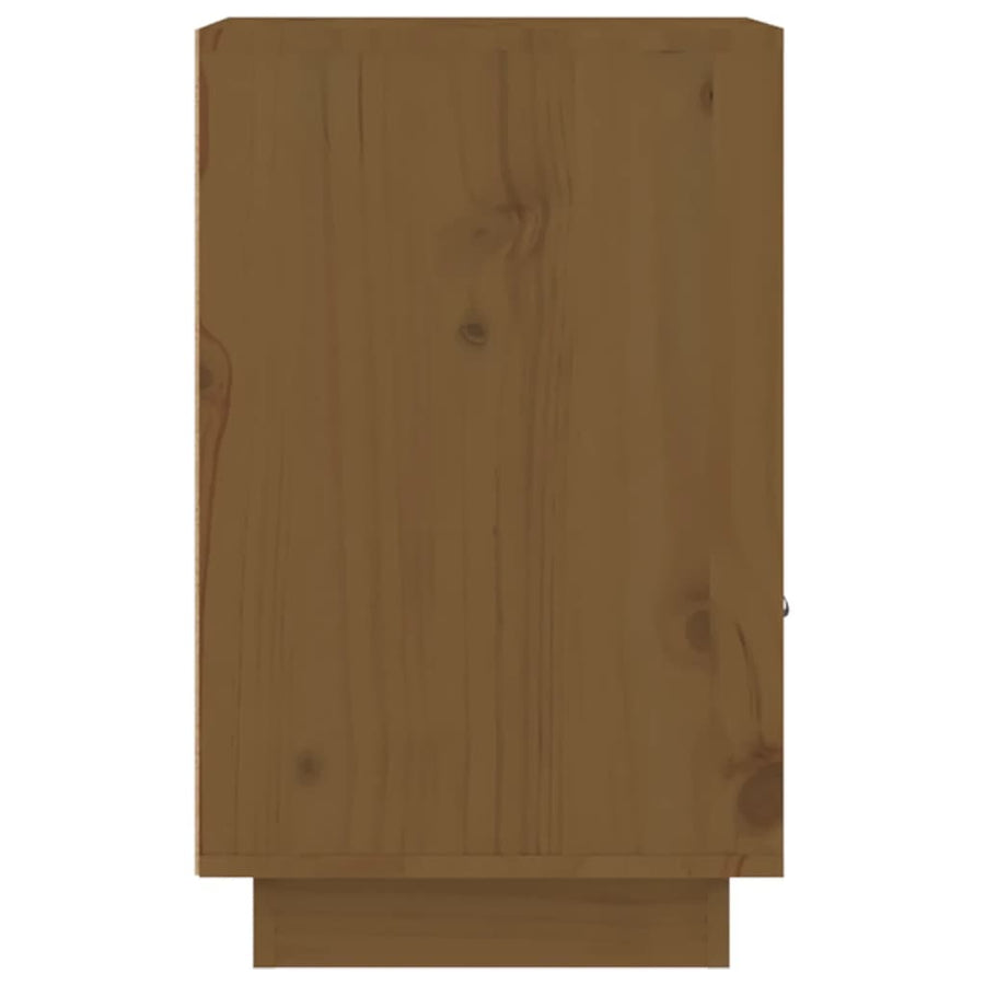 Nachtkastjes 2 St 40X34X55 Cm Massief Grenenhout Honingbruin