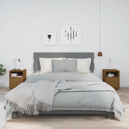 Nachtkastjes 2 St 40X34X55 Cm Massief Grenenhout Honingbruin