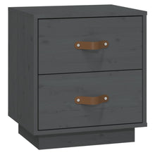   Nachtkastje 40X34X45 Cm Massief Grenenhout Grijs