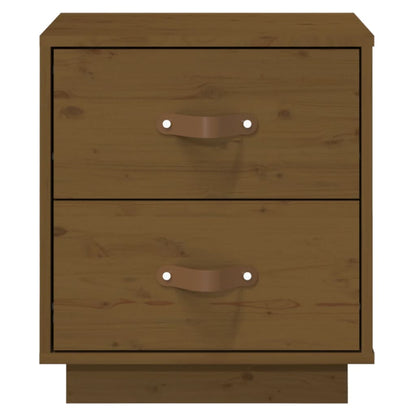   Nachtkastje 40X34X45 Cm Massief Grenenhout Honingbruin
