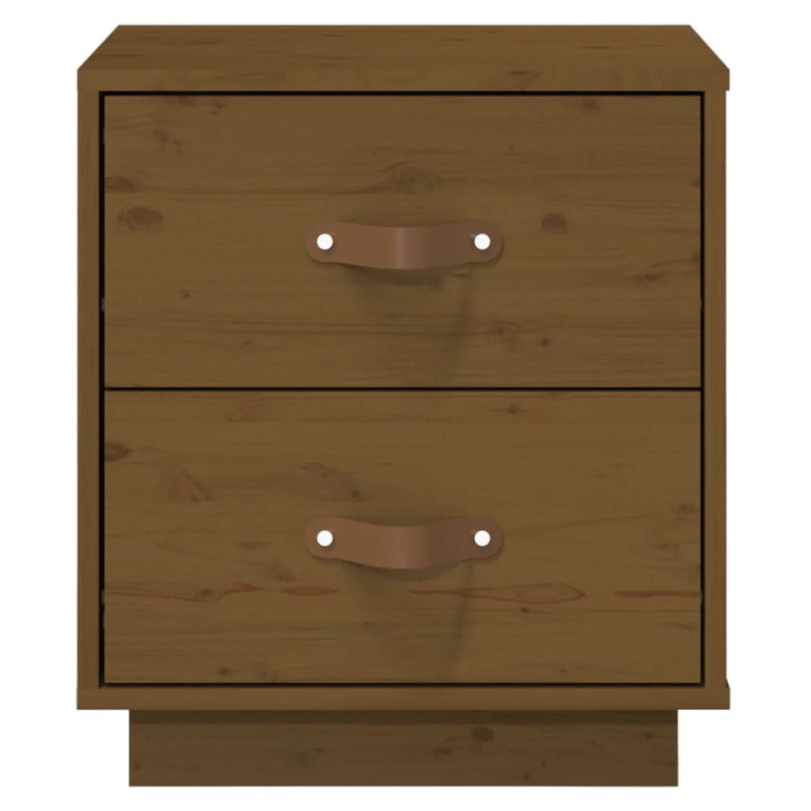   Nachtkastje 40X34X45 Cm Massief Grenenhout Honingbruin