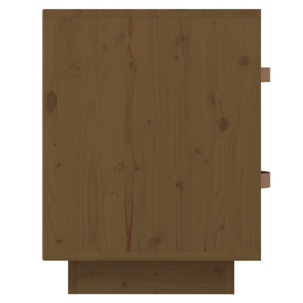   Nachtkastje 40X34X45 Cm Massief Grenenhout Honingbruin