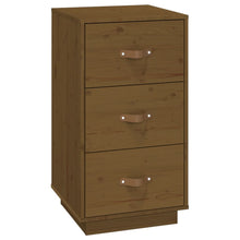   Nachtkastje 40X40X75 Cm Massief Grenenhout Honingbruin