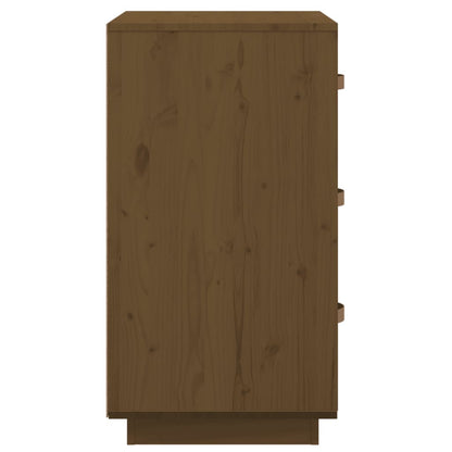   Nachtkastjes 2 St 40X40X75 Cm Massief Grenenhout Honingbruin