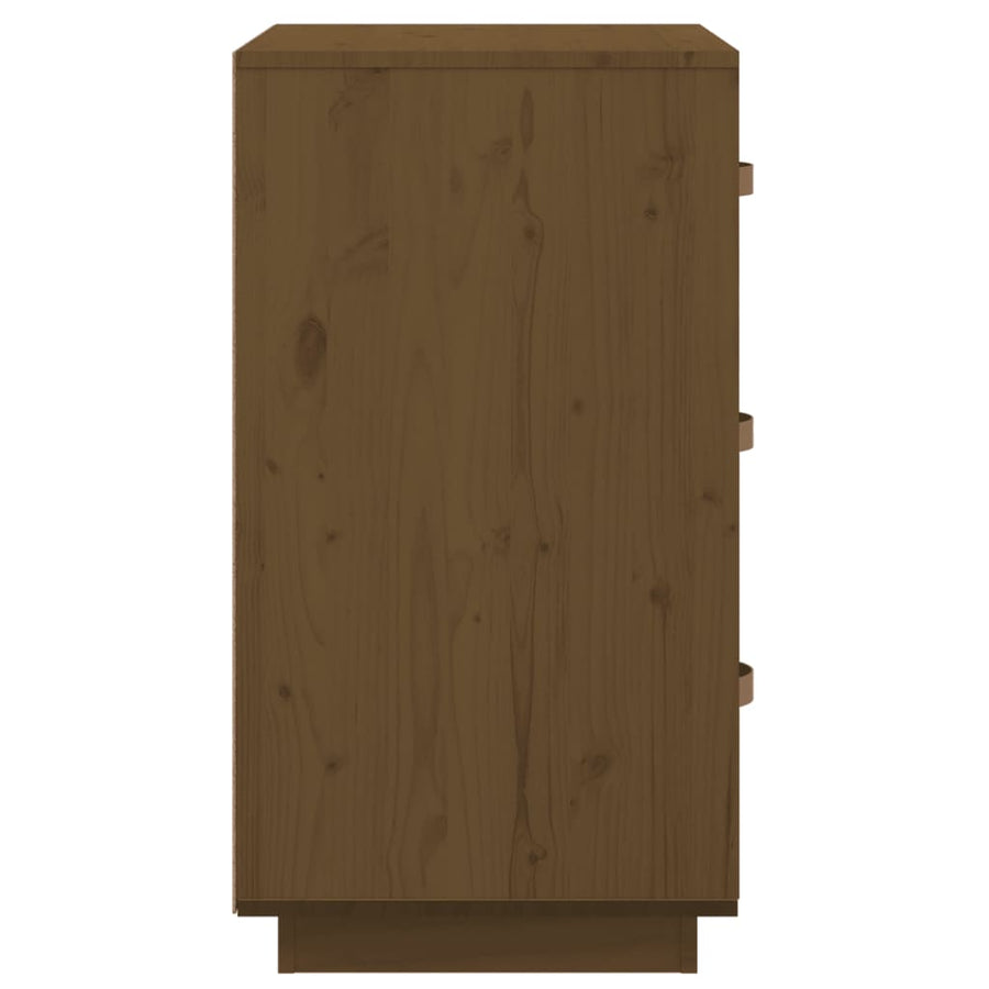   Nachtkastjes 2 St 40X40X75 Cm Massief Grenenhout Honingbruin