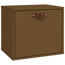 Wandkast 40X30X35 Cm Massief Grenenhout Honingbruin