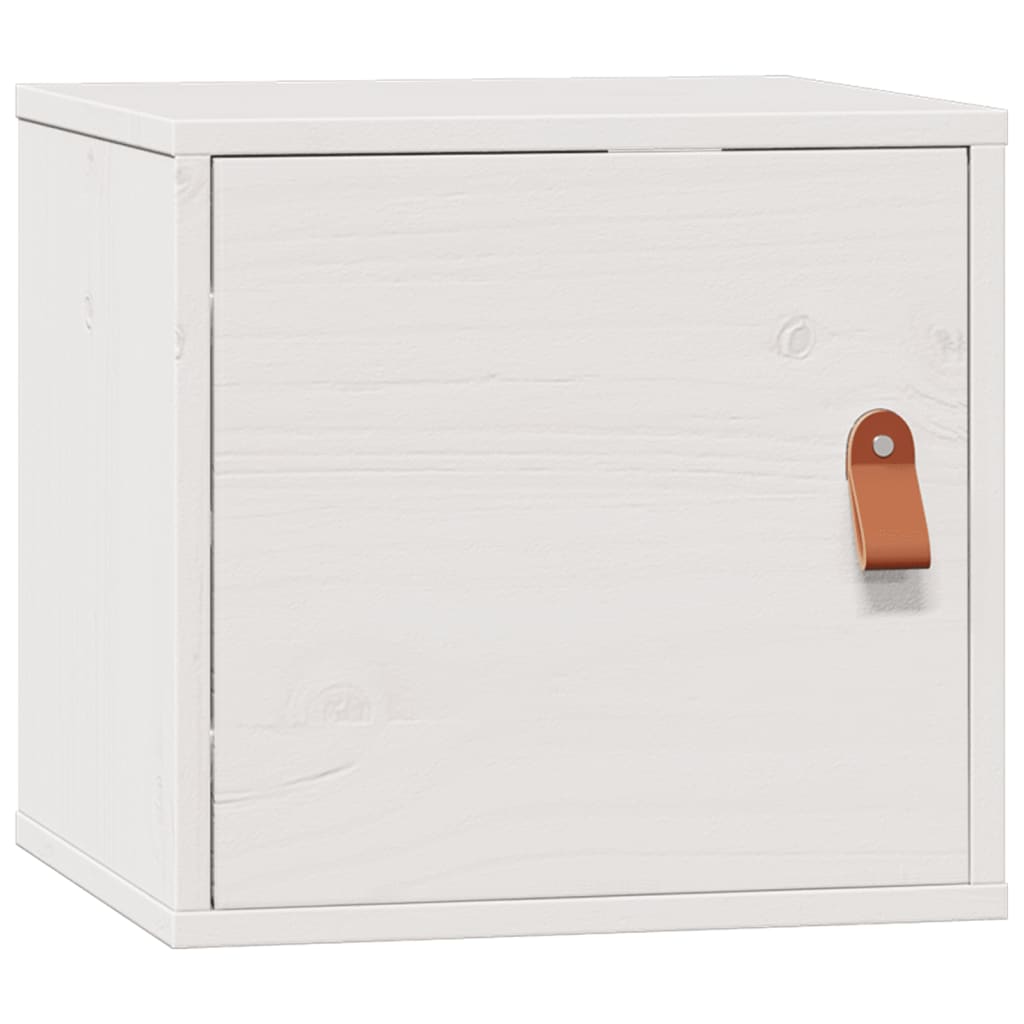 Wandkast 31,5X30X30 Cm Massief Grenenhout Wit