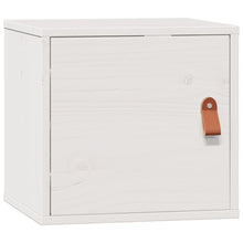 Wandkast 31,5X30X30 Cm Massief Grenenhout Wit