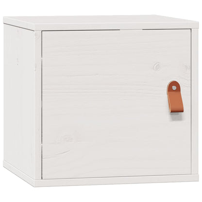 Wandkast 31,5X30X30 Cm Massief Grenenhout Wit