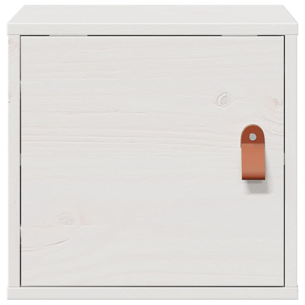 Wandkast 31,5X30X30 Cm Massief Grenenhout Wit