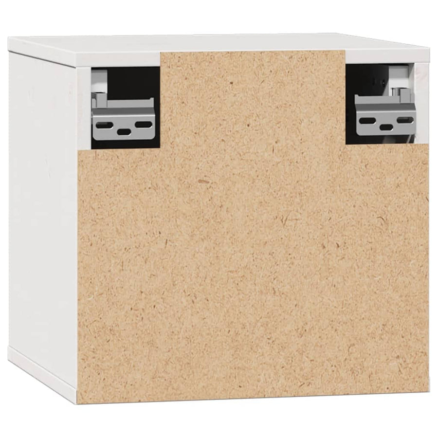 Wandkast 31,5X30X30 Cm Massief Grenenhout Wit