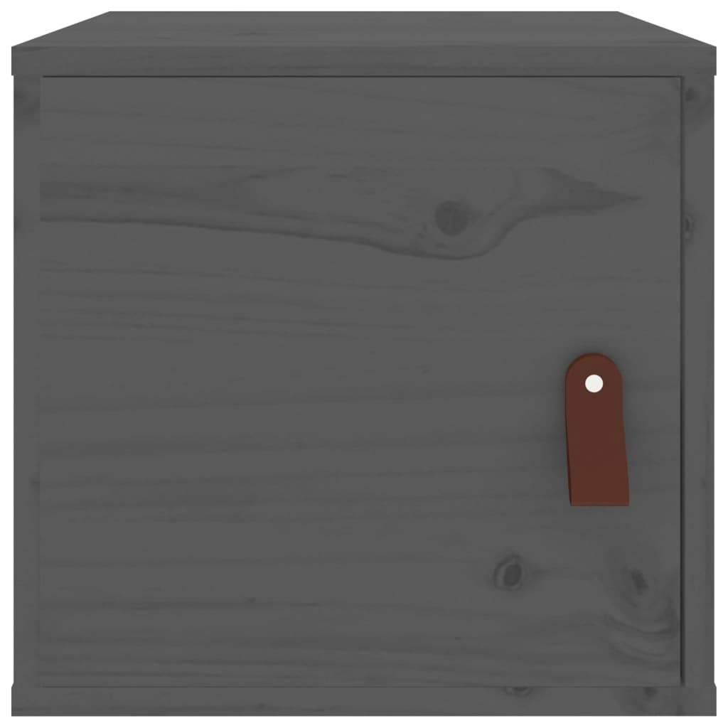 Wandkasten 31,5X30X30 Cm Massief Grenenhout 2 Grijs