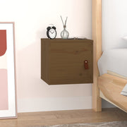 Wandkast 31,5x30x30 cm massief grenenhout honingbruin