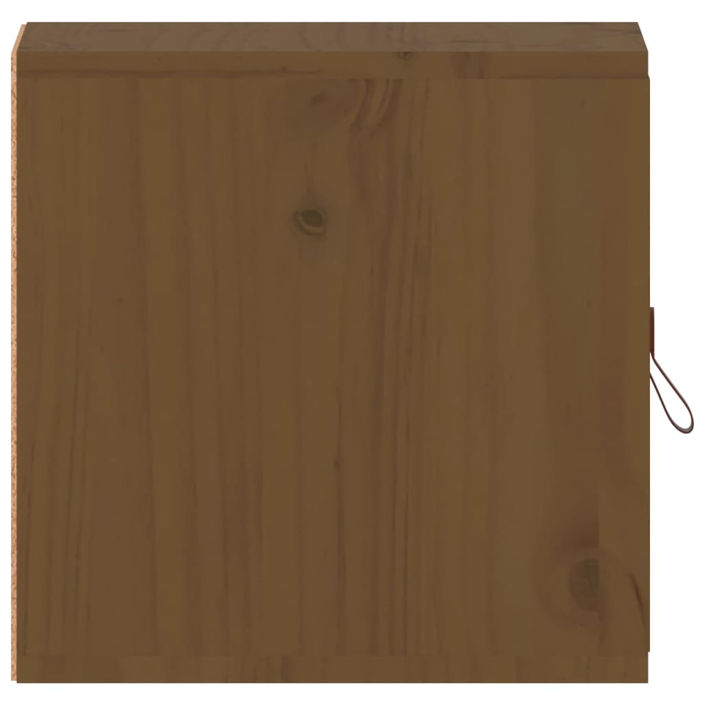 Wandkasten 31,5X30X30 Cm Massief Grenenhout 2 Honingbruin