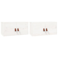 Wandkasten 60X30X30 Cm Massief Grenenhout 2 Wit