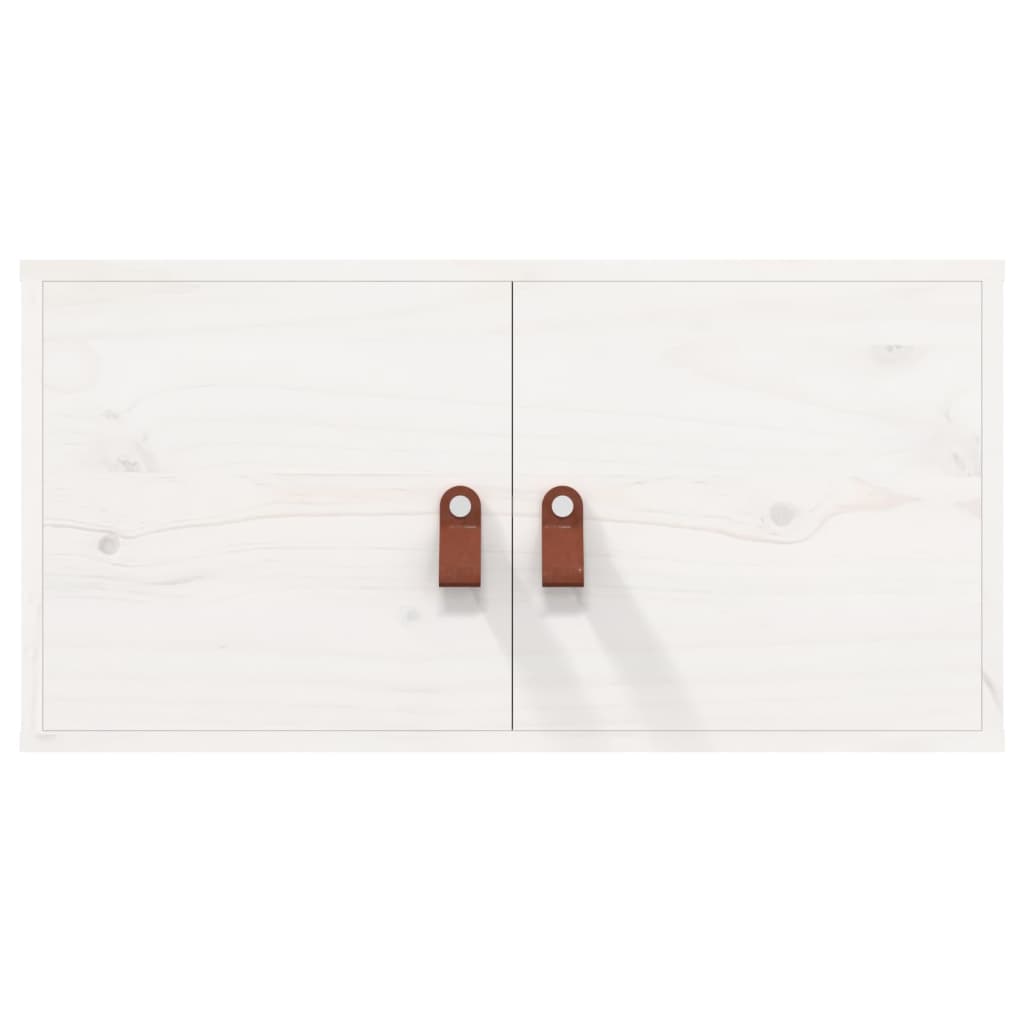 Wandkasten 60X30X30 Cm Massief Grenenhout 2 Wit