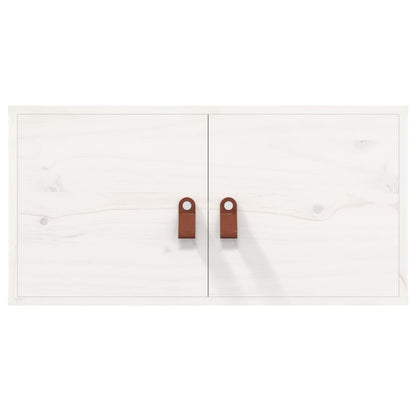 Wandkasten 60X30X30 Cm Massief Grenenhout 2 Wit
