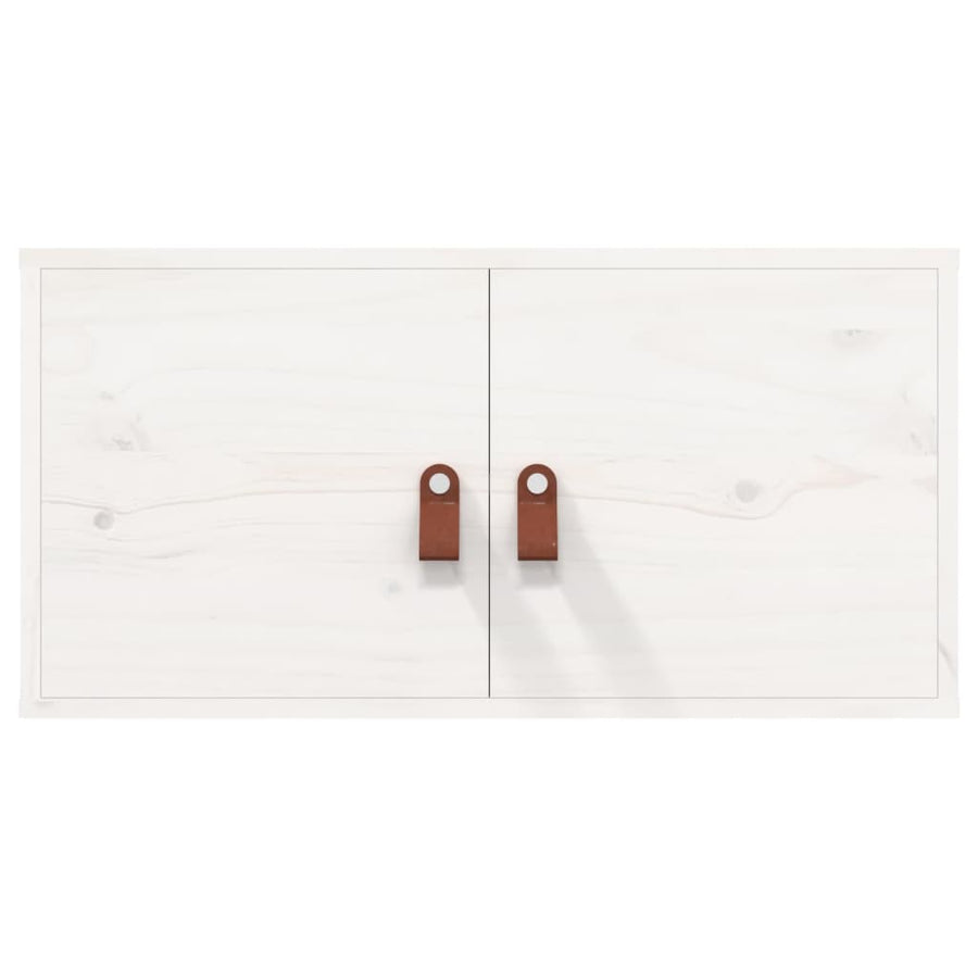 Wandkasten 60X30X30 Cm Massief Grenenhout 2 Wit