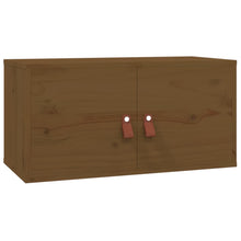 Wandkast 60X30X30 Cm Massief Grenenhout Honingbruin