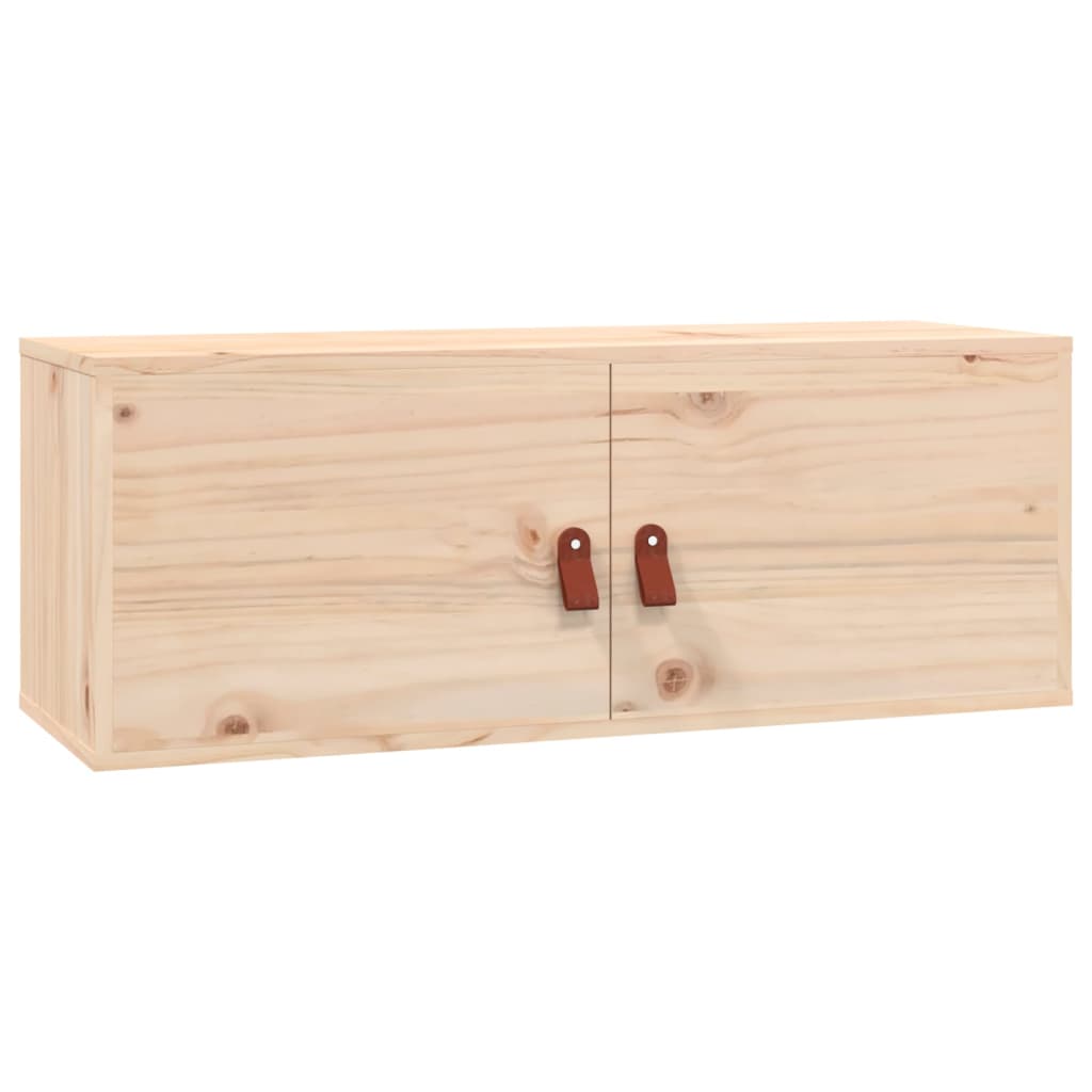 Wandkasten 2 St 80X30X30 Cm Massief Grenenhout