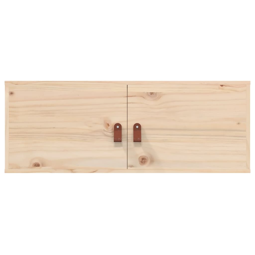 Wandkasten 2 St 80X30X30 Cm Massief Grenenhout