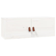 Wandkast 80X30X30 Cm Massief Grenenhout Wit