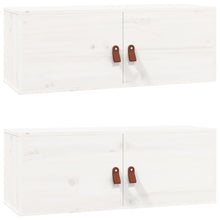 Wandkasten 80X30X30 Cm Massief Grenenhout 2 Wit