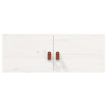 Wandkasten 80X30X30 Cm Massief Grenenhout 2 Wit