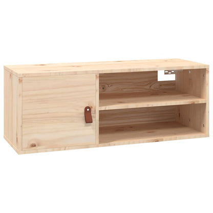 Wandkast 80X30X30 Cm Massief Grenenhout 1 Naturel