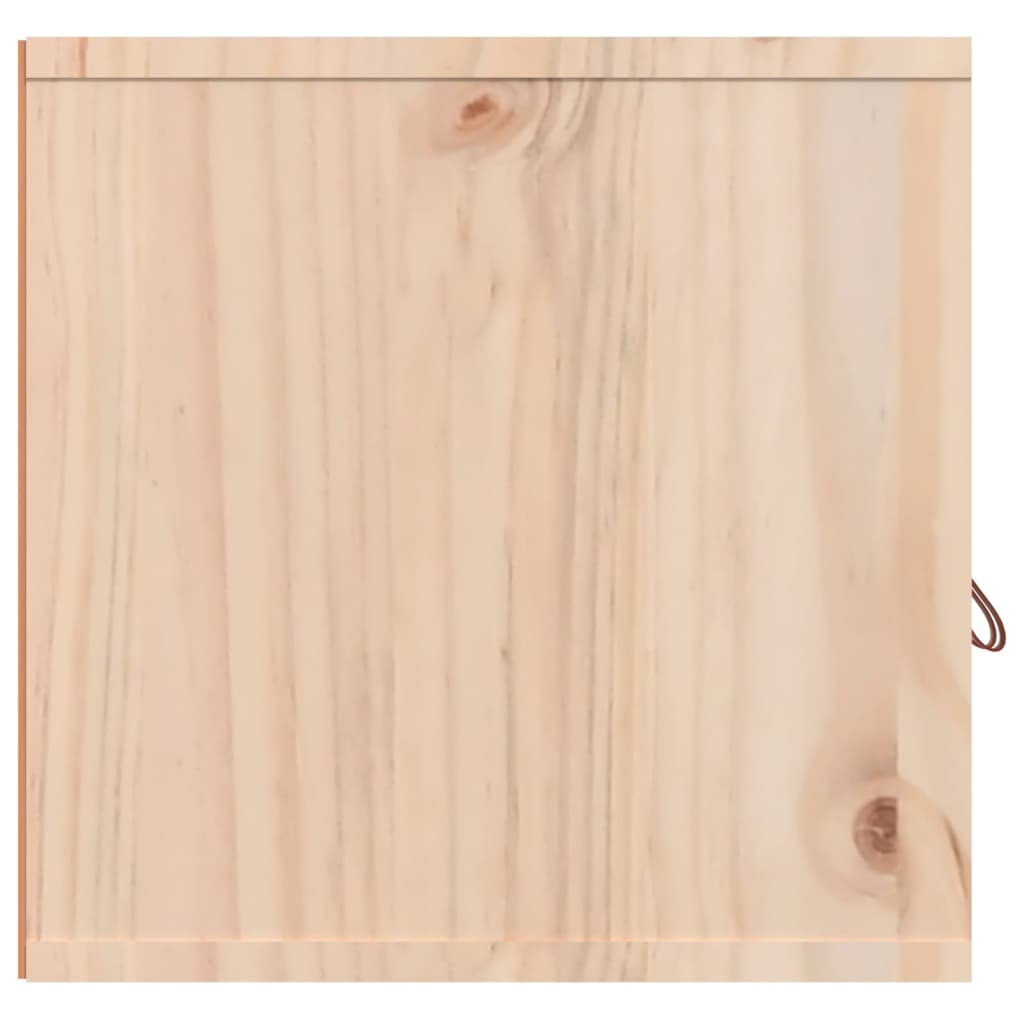 Wandkast 80X30X30 Cm Massief Grenenhout 1 Naturel