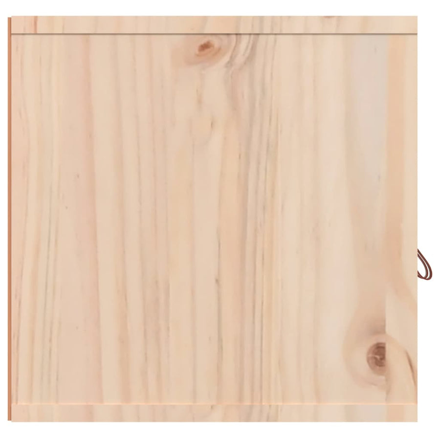 Wandkast 80X30X30 Cm Massief Grenenhout 1 Naturel