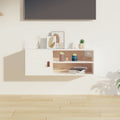 Wall cabinet 80x30x30 cm solid pine wood white
