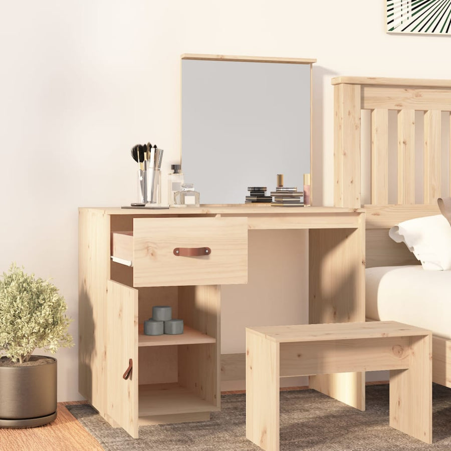 Kaptafel 95X50X134 Cm Massief Grenenhout Naturel
