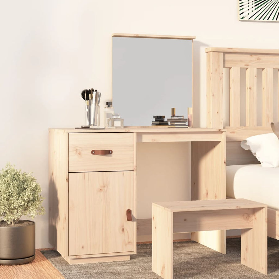 Kaptafel 95X50X134 Cm Massief Grenenhout Naturel