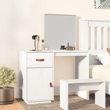 Kaptafel 95X50X134 Cm Massief Grenenhout Wit