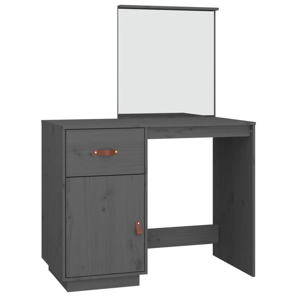 Kaptafel 95X50X134 Cm Massief Grenenhout Grijs