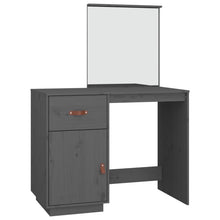 Kaptafel 95X50X134 Cm Massief Grenenhout Grijs
