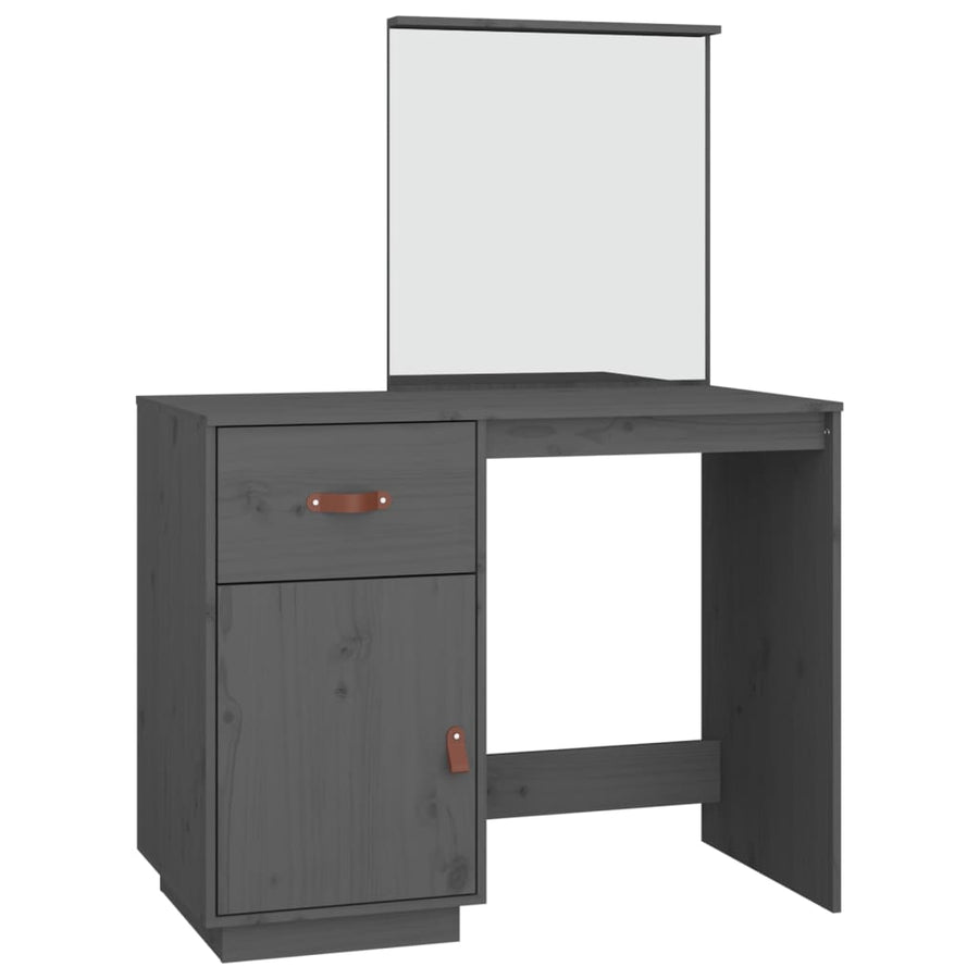 Kaptafel 95X50X134 Cm Massief Grenenhout Grijs