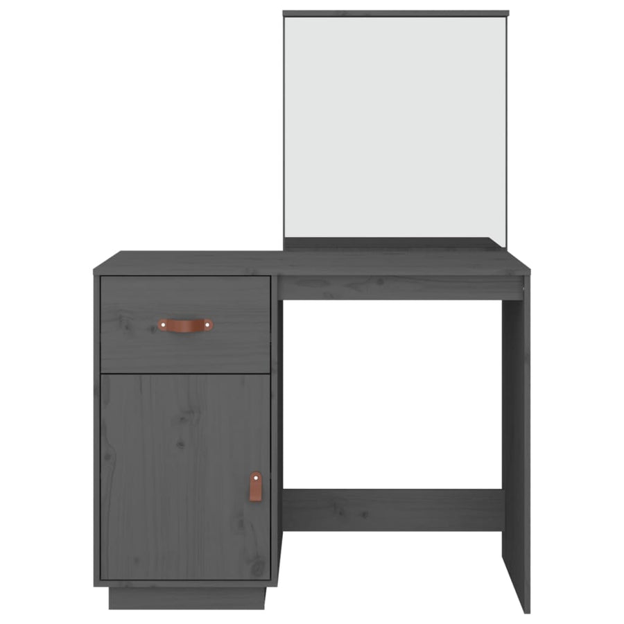Kaptafel 95X50X134 Cm Massief Grenenhout Grijs