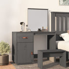 Dressing table 95x50x134 cm solid pine wood grey
