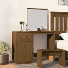 Dressing table 95x50x134 cm solid pine honey brown