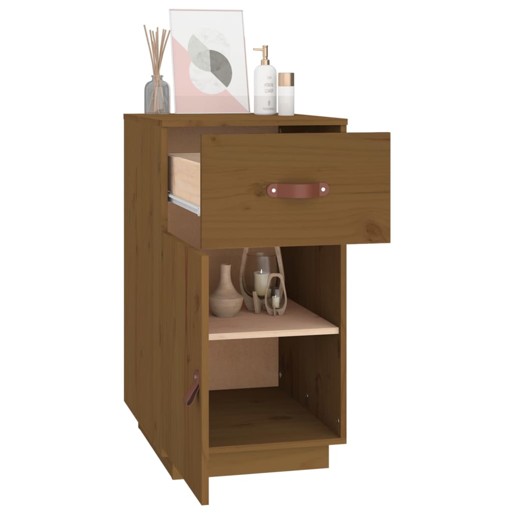 Bureau 40X50X75 Cm Massief Grenenhout Honingbruin