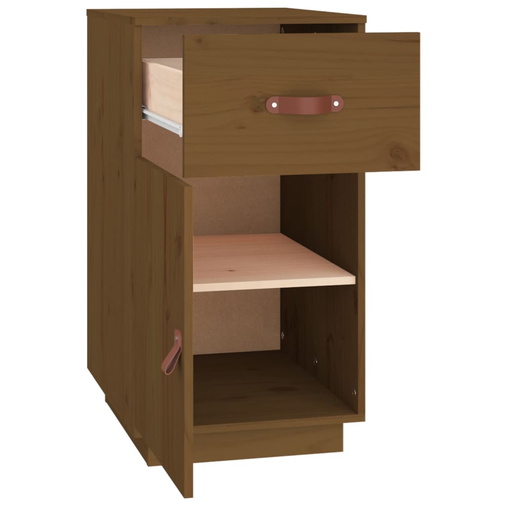 Bureau 40X50X75 Cm Massief Grenenhout Honingbruin
