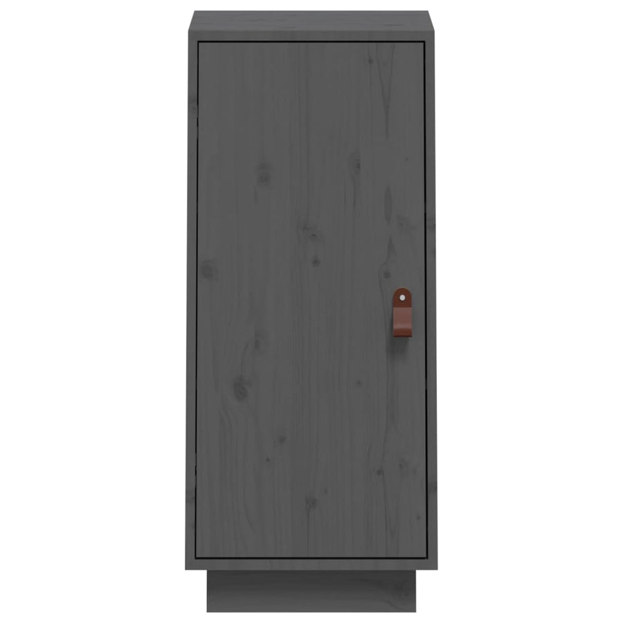 Dressoir 34X40X75 Cm Massief Grenenhout Grijs