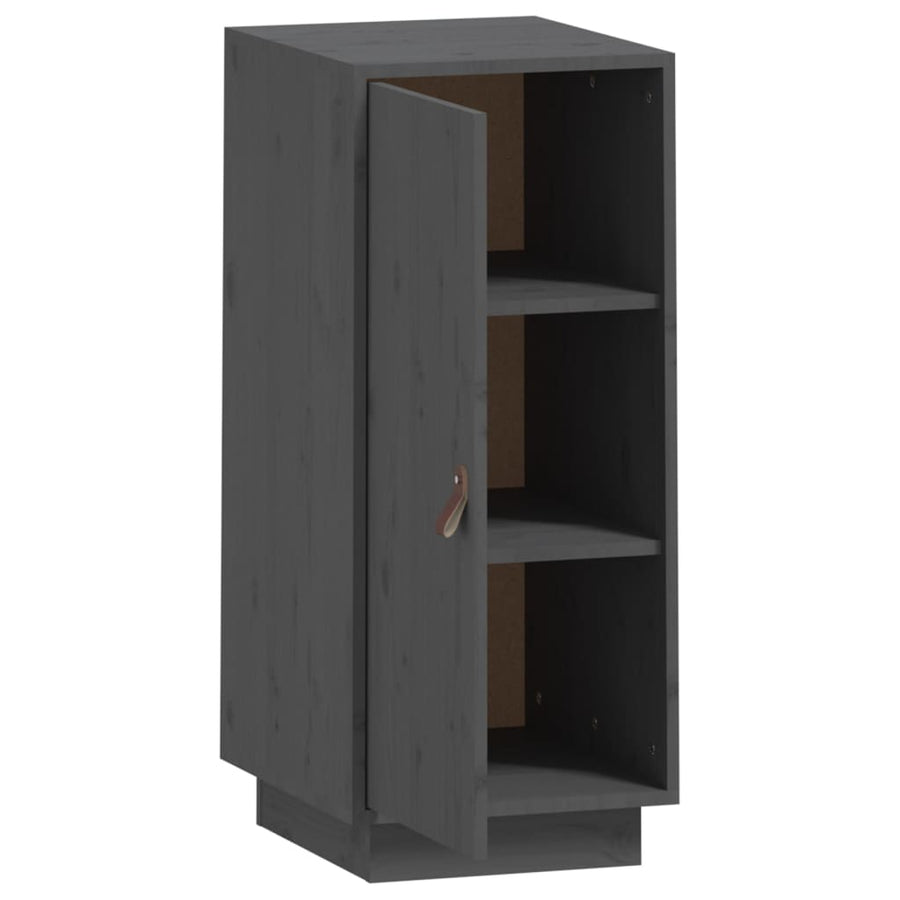 Dressoir 34X40X75 Cm Massief Grenenhout Grijs
