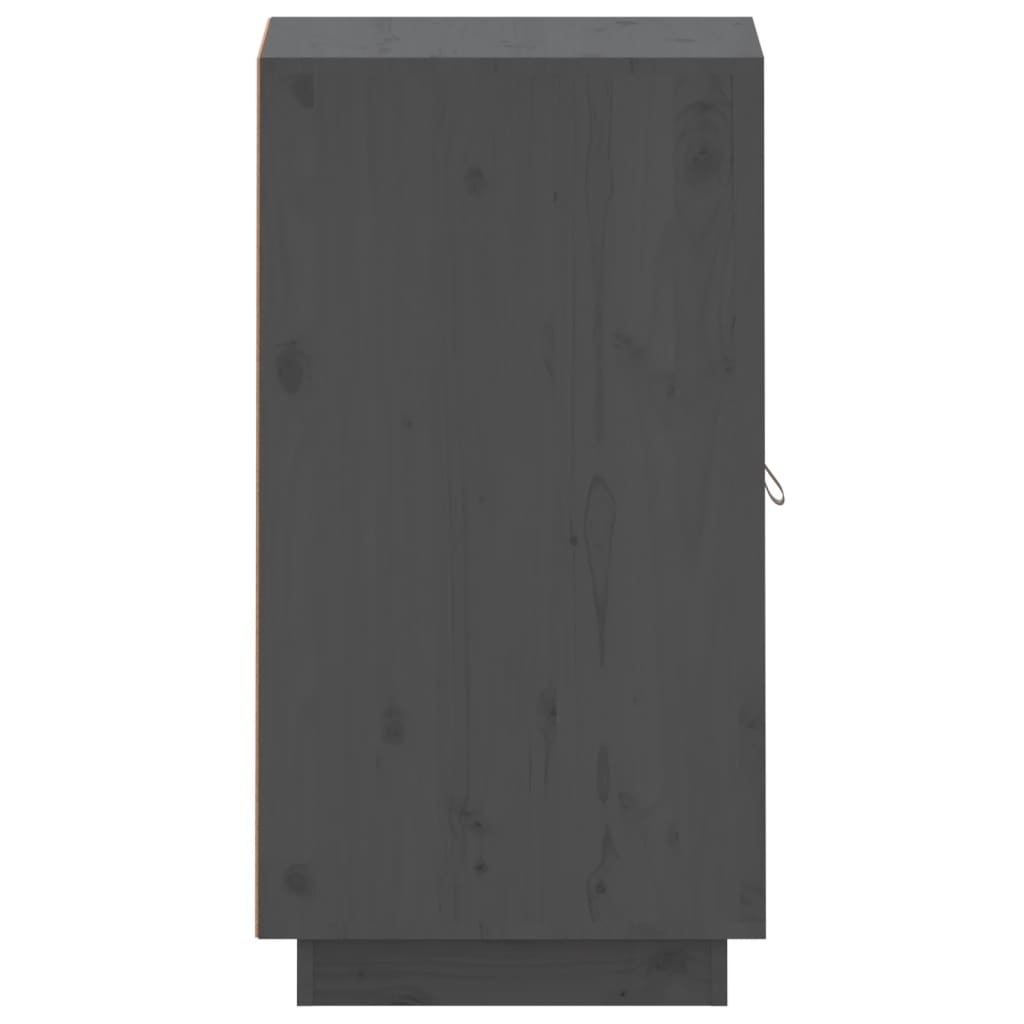 Dressoir 34X40X75 Cm Massief Grenenhout Grijs