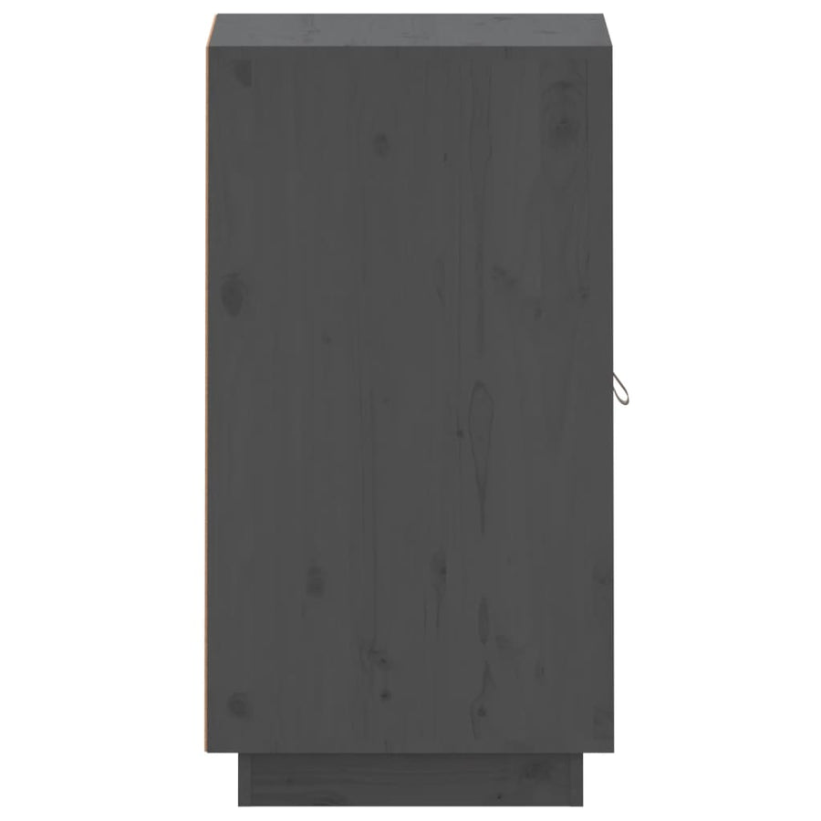 Dressoir 34X40X75 Cm Massief Grenenhout Grijs